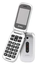 Großtasten Klapphandy, silber