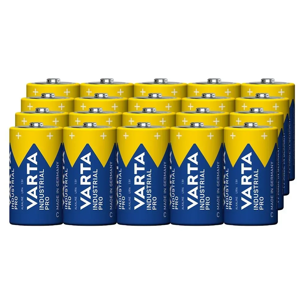 INDUSTRIAL PRO Baby C Alkaline Batterien - 20 Stück
