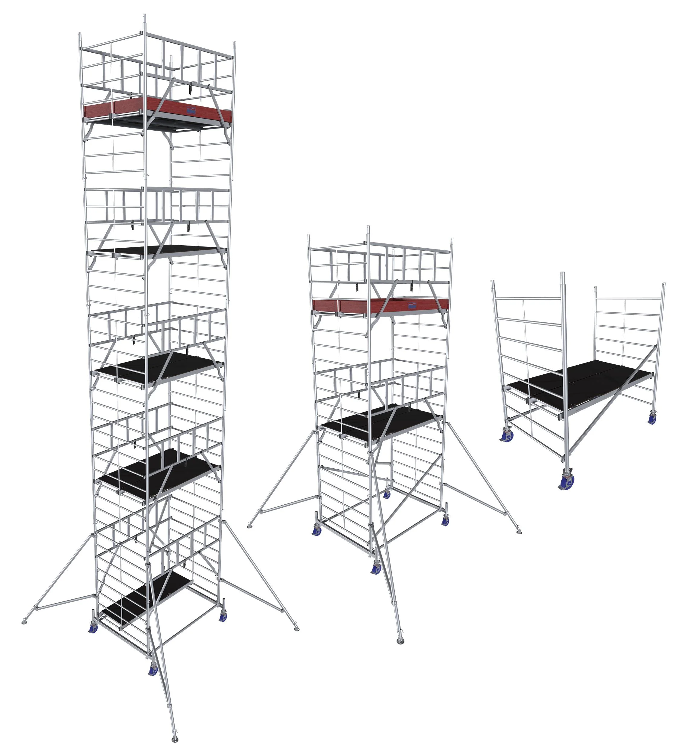 MONTO ProTec XXL Alu-Fahrgerüst Breitaufbau, Arbeitshöhe ca. 10,30 m