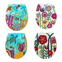 WC-Sitz Full Bloom, Rollin'Art Toilettensitz mit Relief Oberfläche und Absenkautomatik