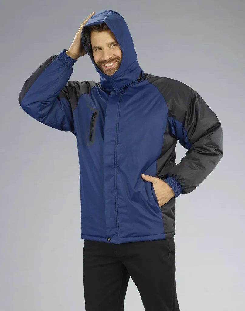 Jacke mit Kapuze, Farbe marine/schwarz, Gr.2XL