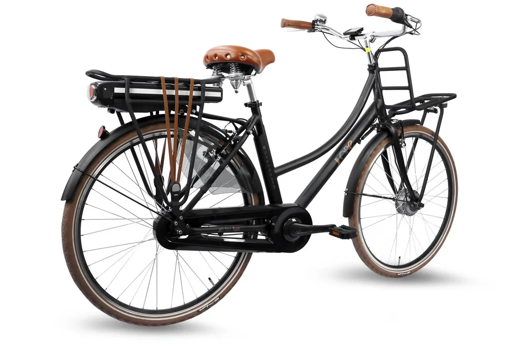 Damen City E-Bike, 28 Zoll, Rahmenhöhe 50 cm, 7-Gang Nabenschaltung, schwarz, Rosendaal 3 Lady, 13Ah
