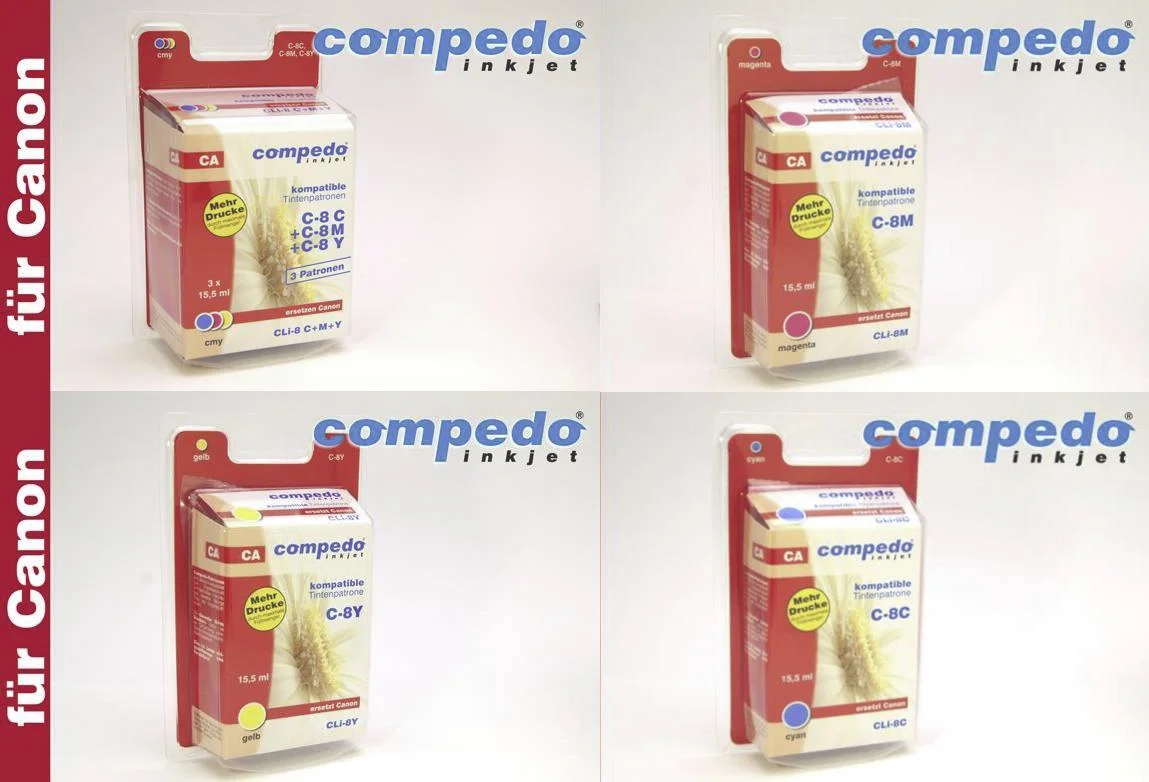 Druckerpatrone für CANON CLI-8 Chip gelb