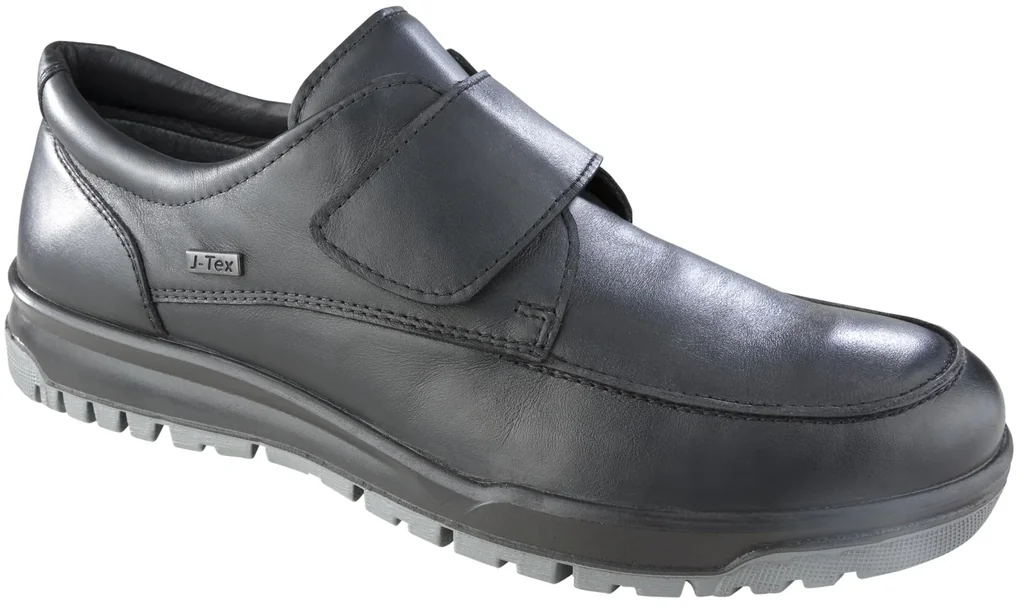 Slipper mit Klettverschluss, Farbe schwarz, Gr.43