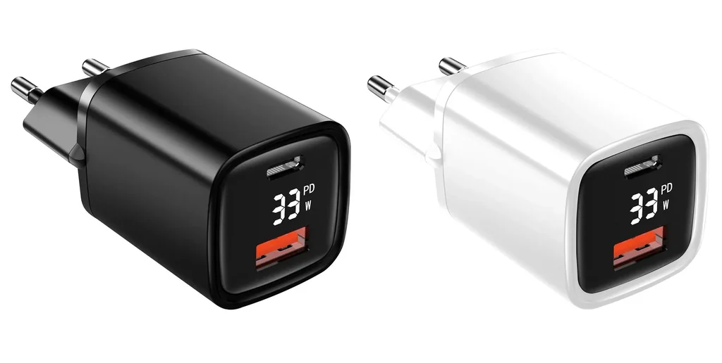 Dual USB Ladegerät mit USB-C / A Port mit Schnellladefunktion, 33 Watt PowerDevice
