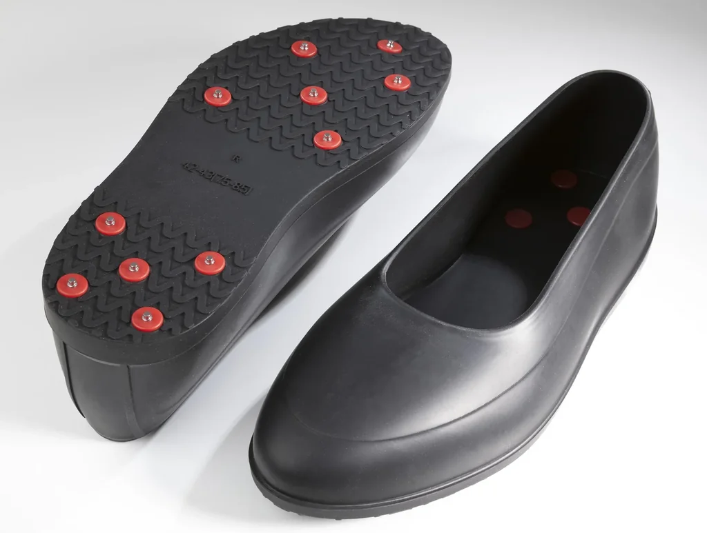 Silikon Gleitschutzschuhe mit Spikes, Gr. XL/ 42 - 43