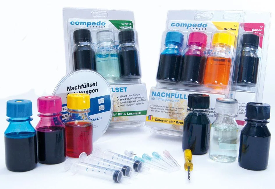 Canon schwarz: 120 ml Tinte schwarz + 50 ml Druckkopfreiniger