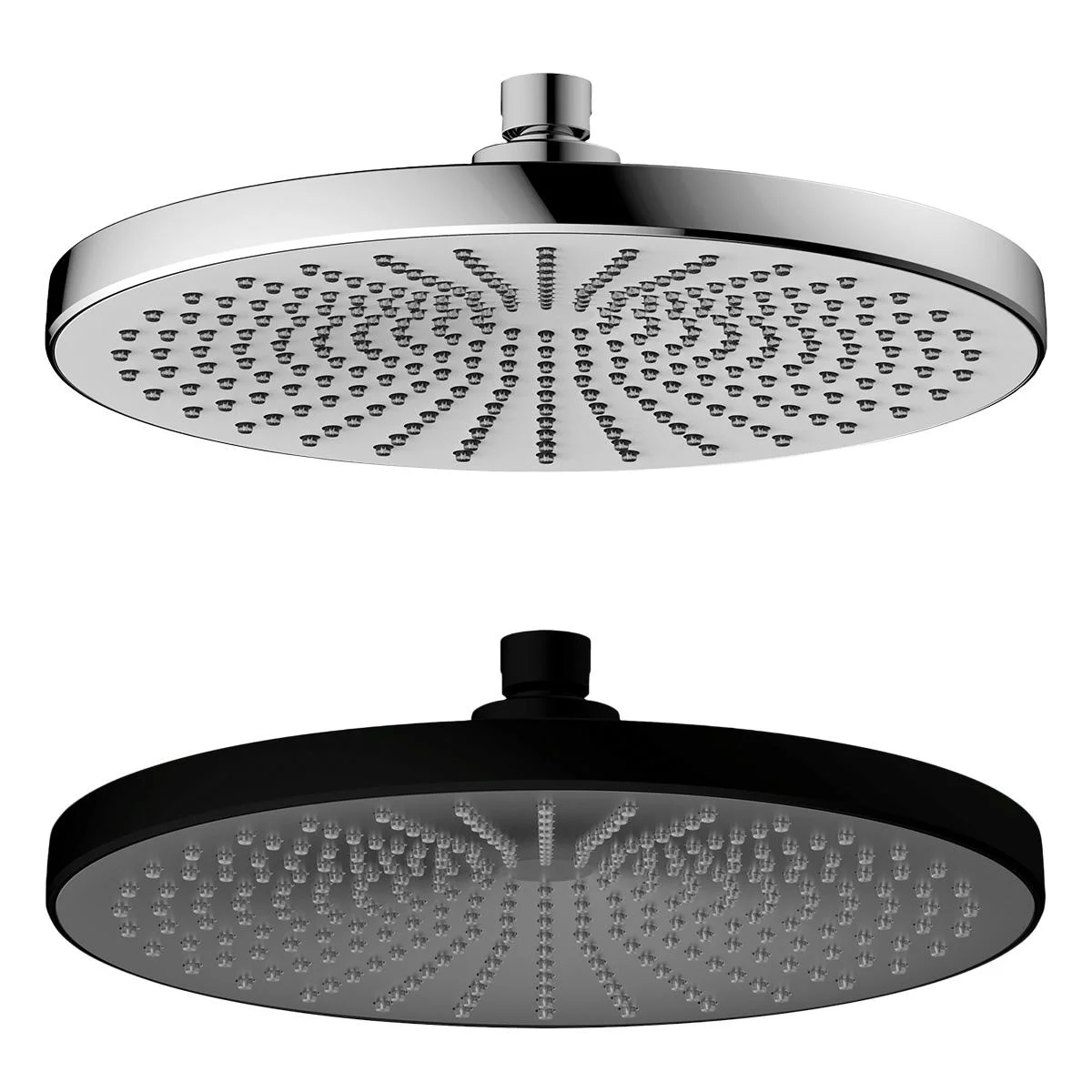 Regenduschkopf Ultimate Shower Chrom/Weiß, Ø 25 cm
