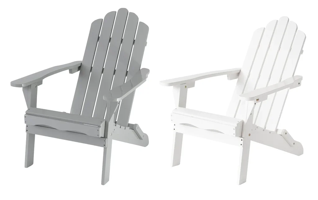 Adirondack Gartensessel "Ben" lichtgrau