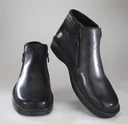 Herren Halbstiefel mit Reißverschlüssen und Warmfutter, Farbe schwarz, Gr. 40