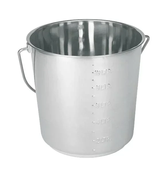 Edelstahl Eimer 8,5 l, 22 cm hoch