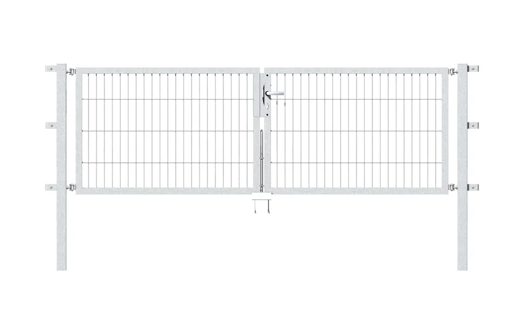 Doppeltor Flexo mit Zubehör, feuerverzinkt, Breite 250 cm, Höhe 100 cm, PF: 60x60 cm