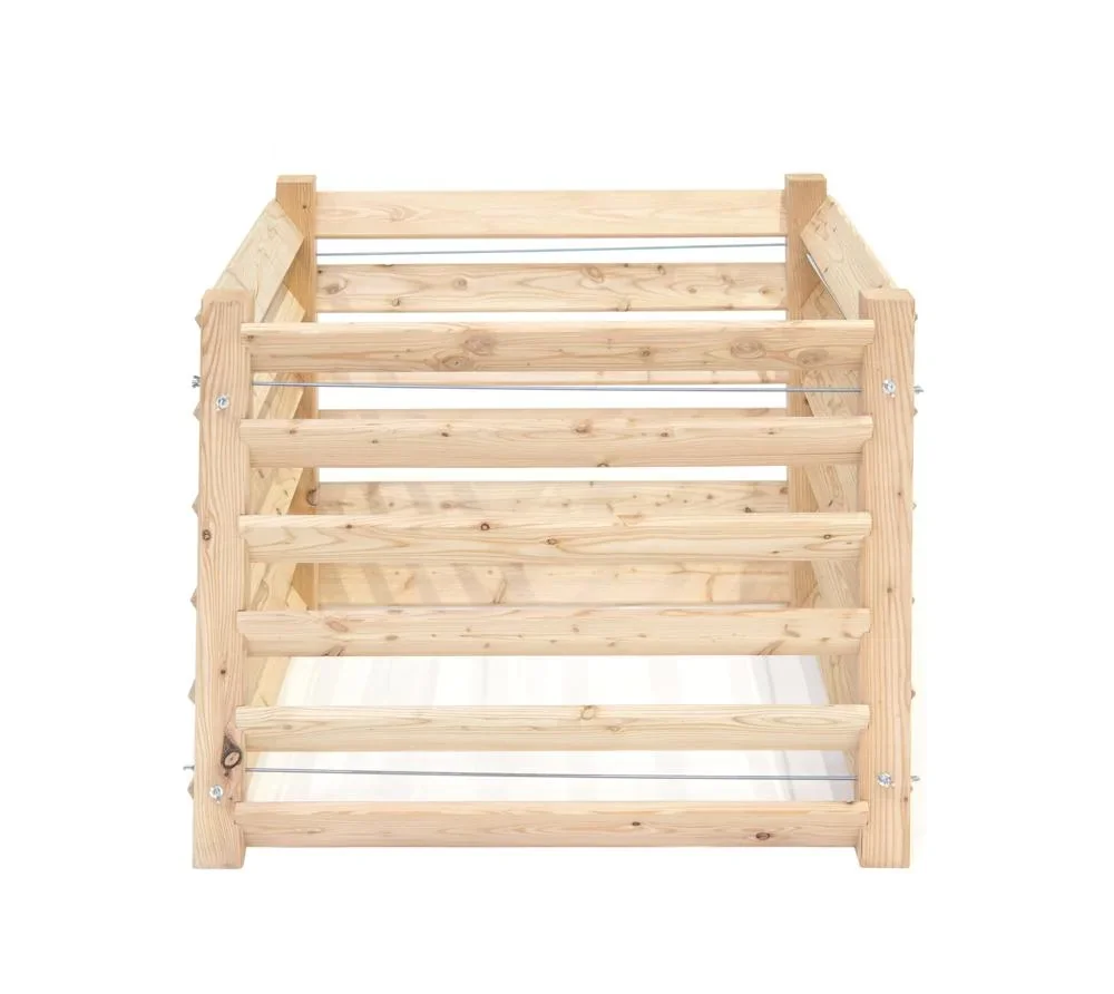 Westmann Komposter Konni M, 100×100×80 cm, Natur – FSC-Lärchenholz, 800 l