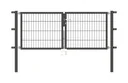 Doppeltor Flexo mit Zubehör, anthrazit, Breite 200 cm, Höhe 80 cm, PF: 60x60 cm