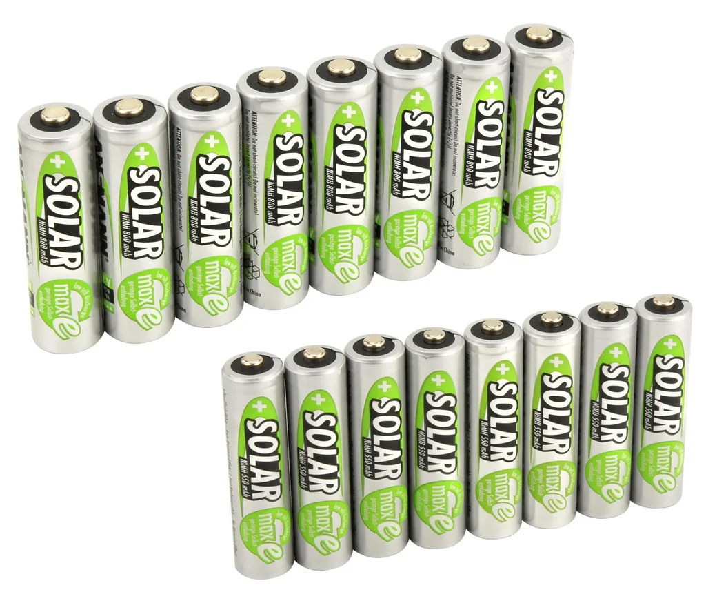 Solar NiMH Micro (AAA) Akku, 500 mAh - 8 Stück