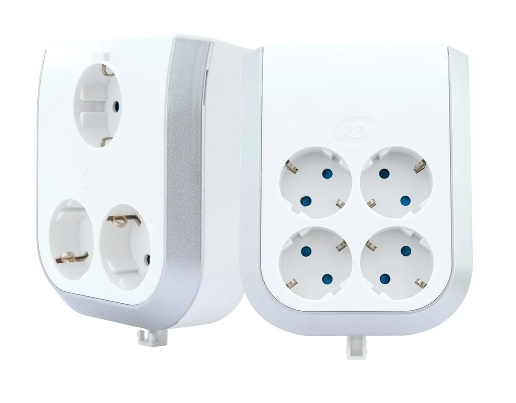 Steckdosenerweiterung 3-fach in edelem Design mit Kinderschutz
