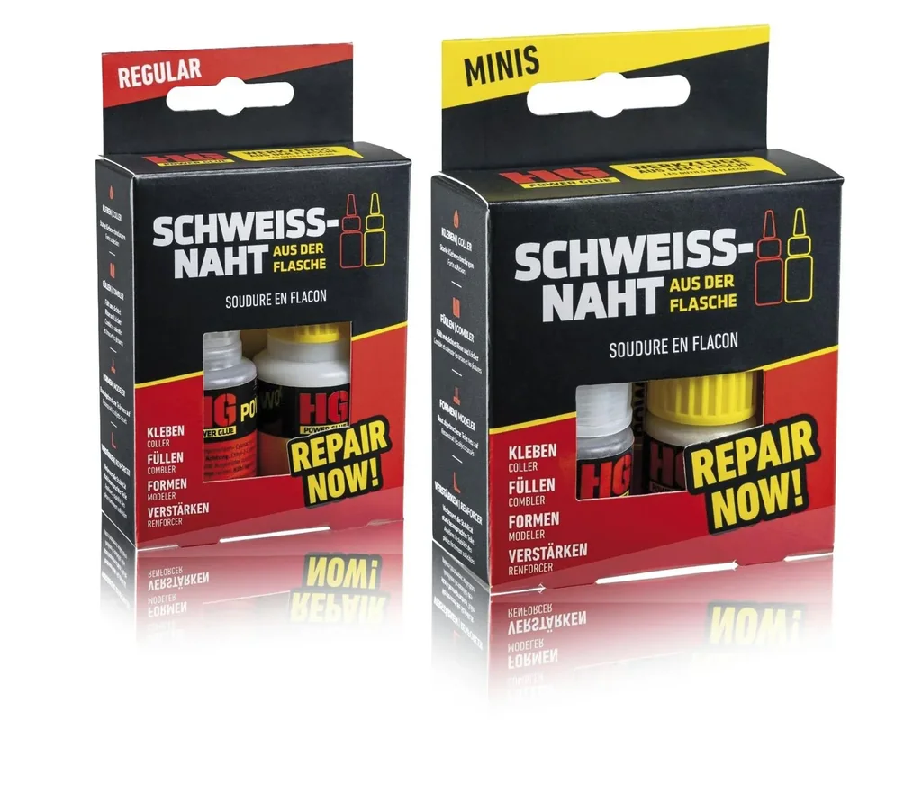 SADF Mini Set, Schweißnaht aus der Flasche, Kleber, 5 g + Granulat, 10 g