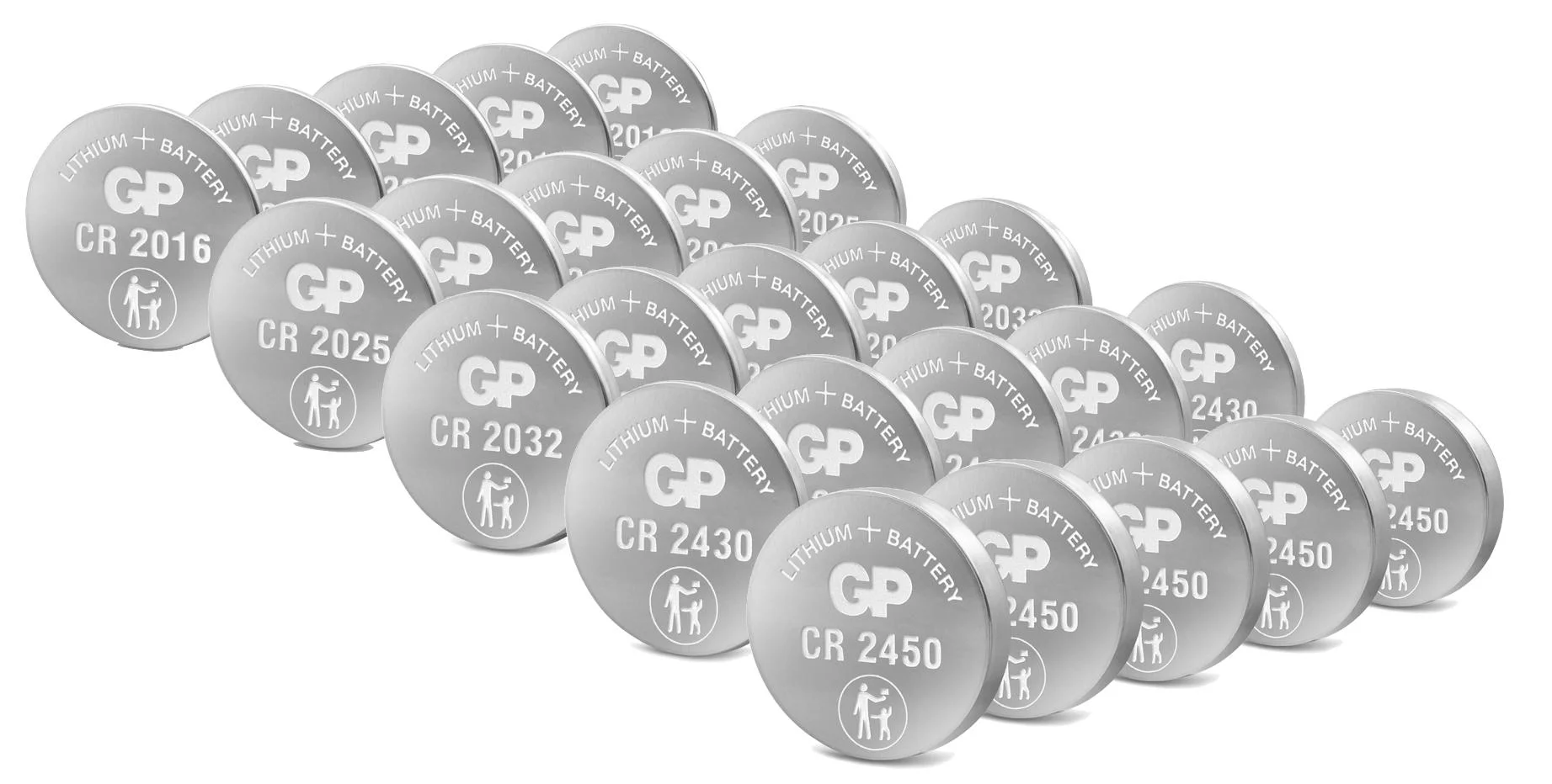 Lithium Knopfzelle CR2450 - 5 Stück