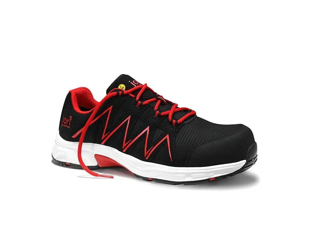 jo_SPEEDY black-red Low ESD S3 Sicherheitshalbschuh Gr. 38