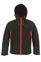Softshelljacke, Farbe schwarz-orange, Größe 3XL