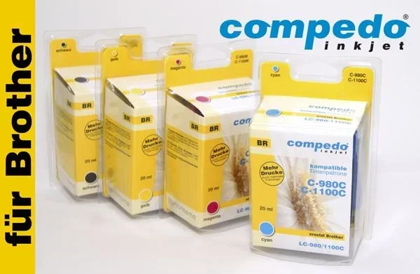 Druckerpatrone für Brother LC980Y01 gelb