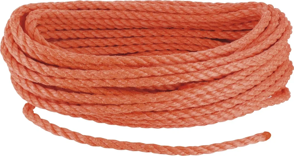 Polypropylen Mehrzweckseil 8 mm x 20 m, Farbe orange