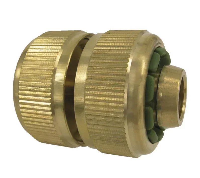 Schlauchverbinder aus Messing, Stecksystem, 1/2"