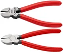 Seitenschneider mit Kunststoff überzogen schwarz atramentiert poliert 160 mm Schneide mit Facette