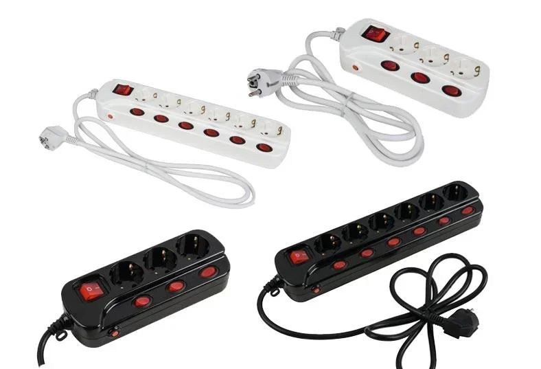 Steckdosenleiste mit 1,5 Meter Anschlusskabel - 3-fach, schwarz