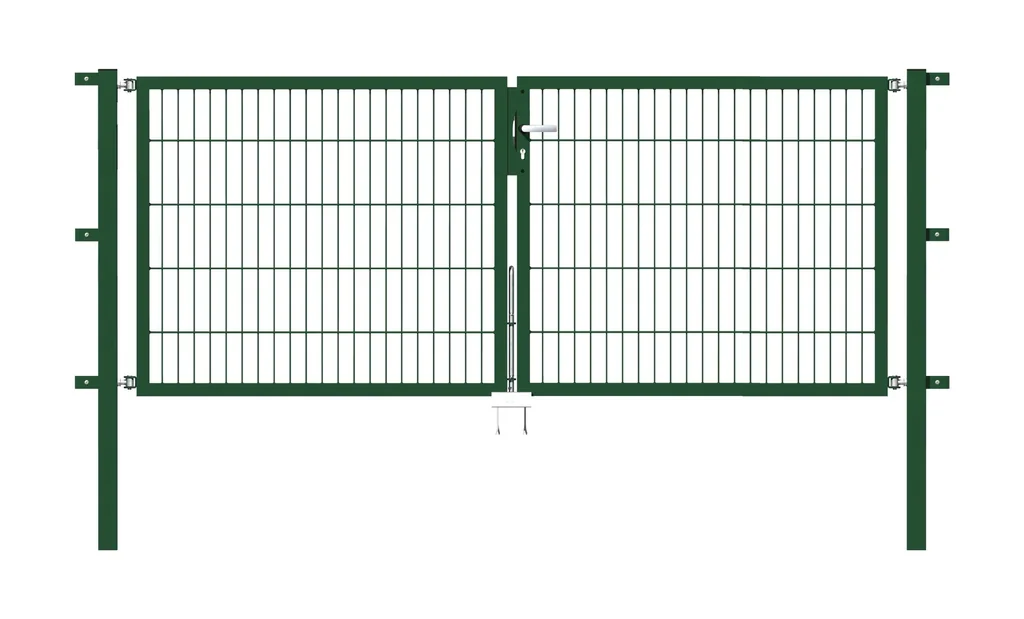 Doppeltor Flexo mit Zubehör, grün, Breite 250 cm, Höhe 120 cm, PF: 60x60 cm