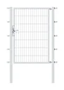 Einzeltor Flexo mit Zubehör, feuerverzinkt/ Breite 100 cm, Höhe 80 cm