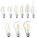 LED STAR FILAMENT Lampe mit 4 Watt, E27, kaltweiß, klar
