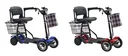 4-Rad E-Mobil Assisi 2.0 6 km/h Safety: 36V/10Ah Li-Ionen mit Gepäck-Tasche/-Korb, Blinker, faltbar, rot