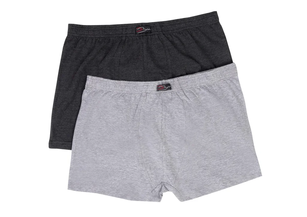 Retroshorts im 2er Set, hellgrau/dunkelgrau, Gr.9
