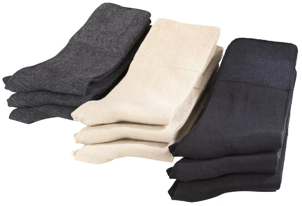 Vitalsocke 3er Pack, Farbe schwarz, Gr.39/42