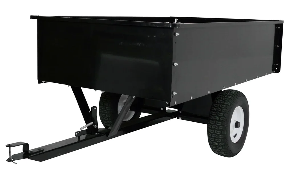 Rasentraktor Anhänger 300 kg - Mit Kippfunktion 154 x 95 x 35 cm