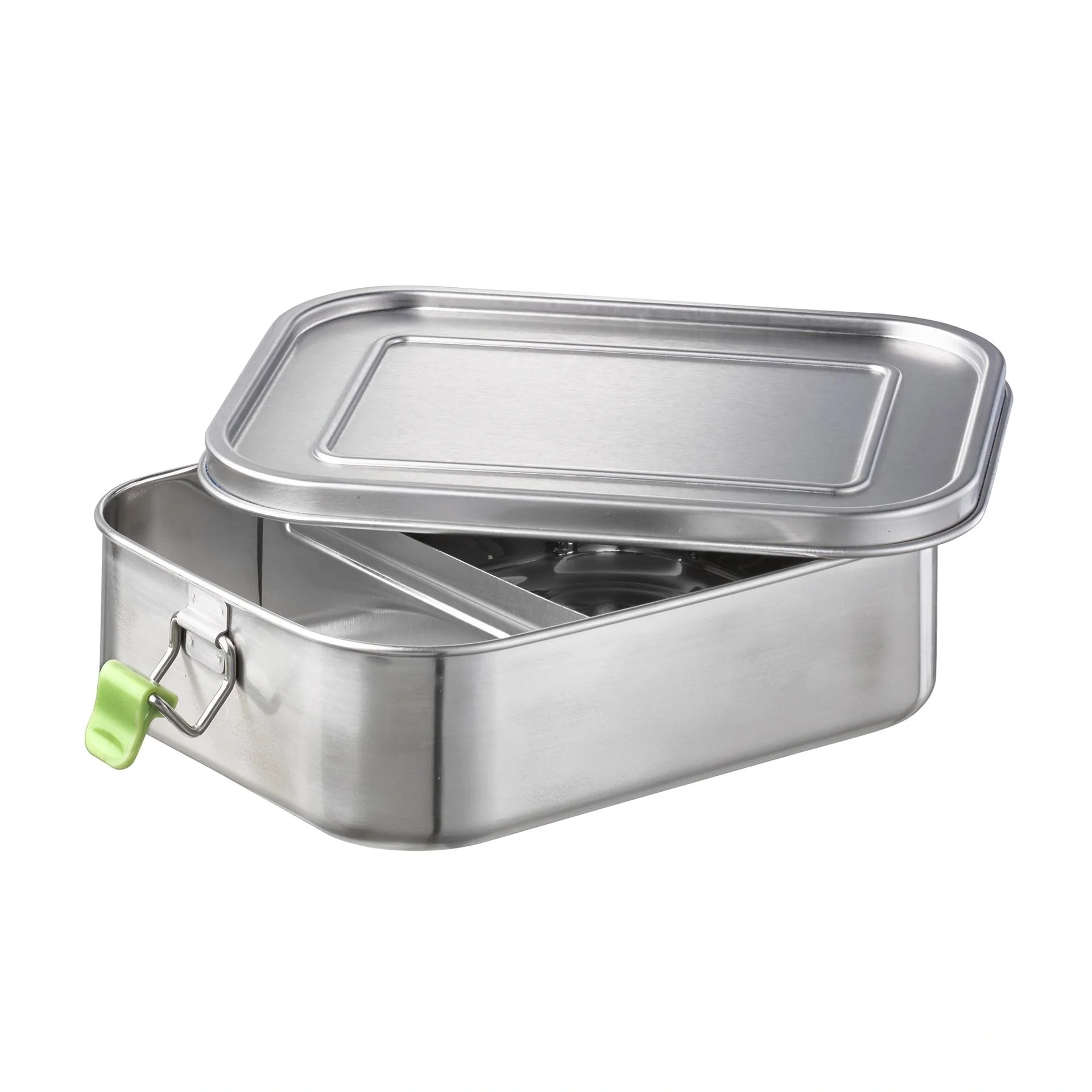 Hochwertige langlebige Edelstahl Lunchbox/Brotdose 1,4L inklusive Trennwand / auslaufsichere Frischhaltedose / Bento Box