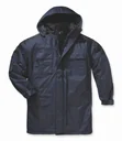 Thermoparka mit Kapuze, Farbe marine/schwarz, Gr. M