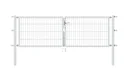 Doppeltor Flexo mit Zubehör, feuerverzinkt, Breite 250 cm, Höhe 80 cm, PF: 60x60cm