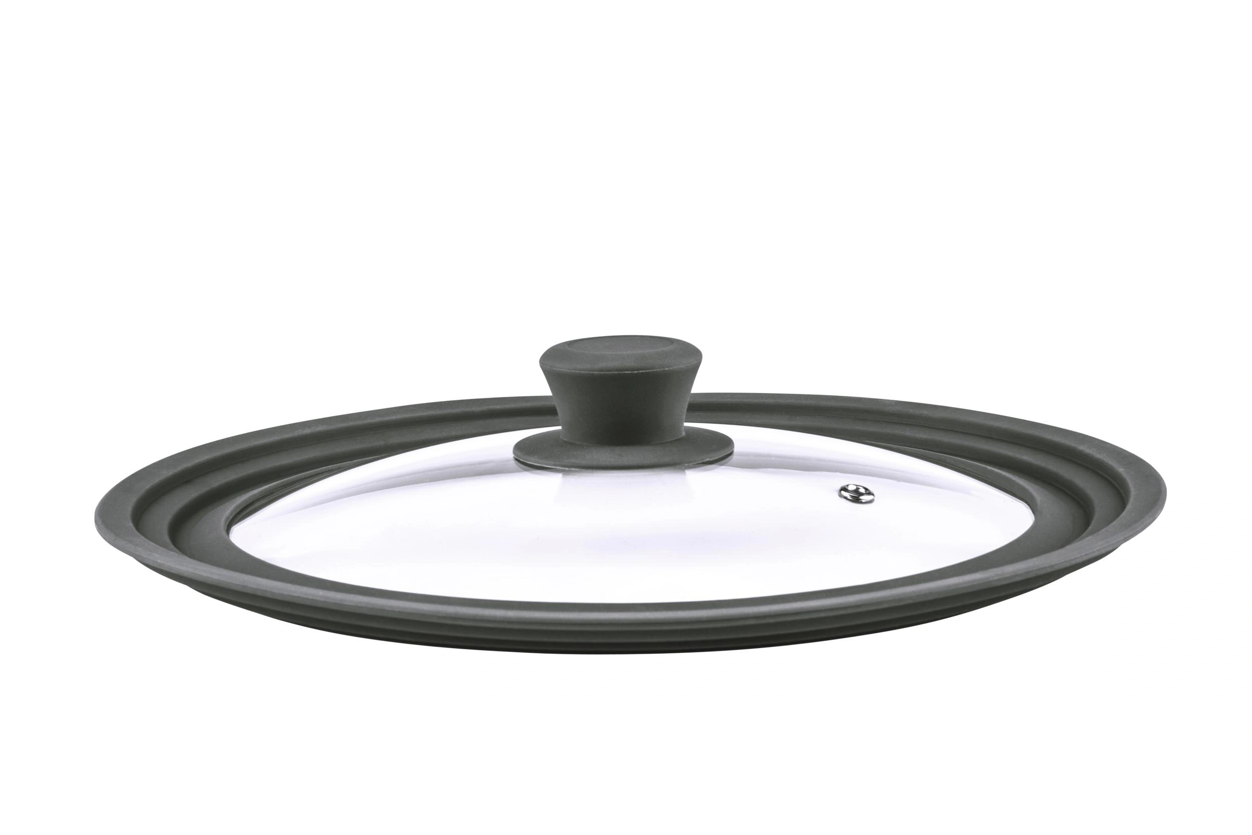 Universal - Glasdeckel mit Silikonrand für 24/26/28cm