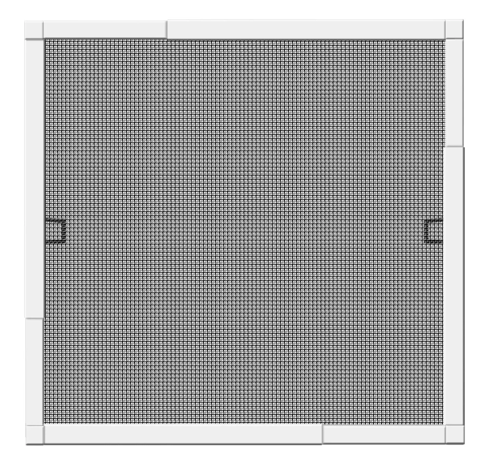 Fliegengitterfenster TELESCOPE, Farbe weiß