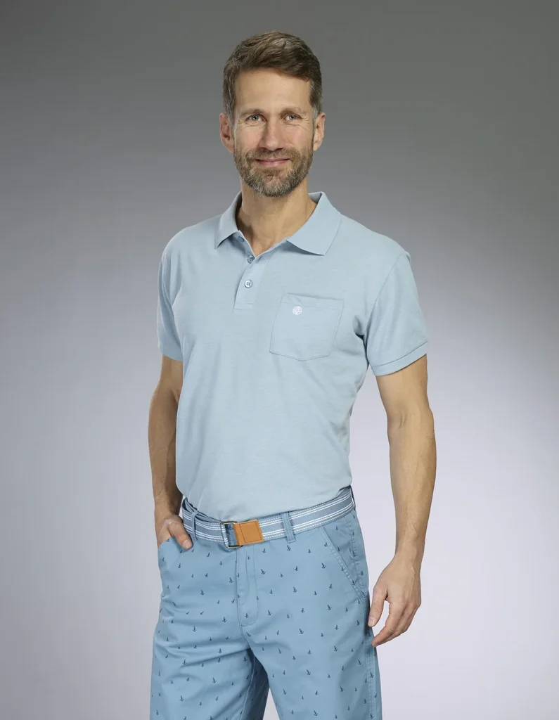 Poloshirt, Farbe hellblau, Gr.2XL