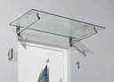 Edelstahlvordach HD 140, 1400 x 800 x 195 mm