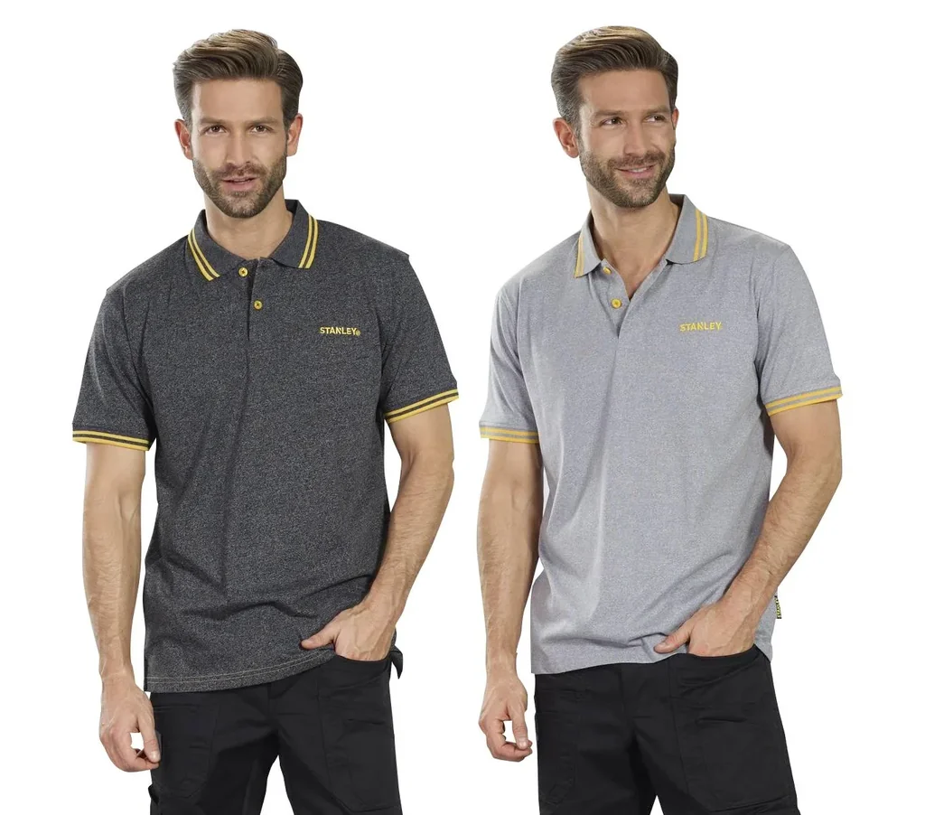 Poloshirt, Farbe silber/melange, Gr.L