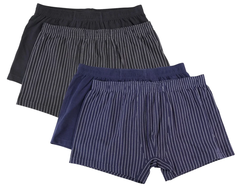 Boxershorts im Doppelpack, Farbe marine/marine gestreift, Gr.L
