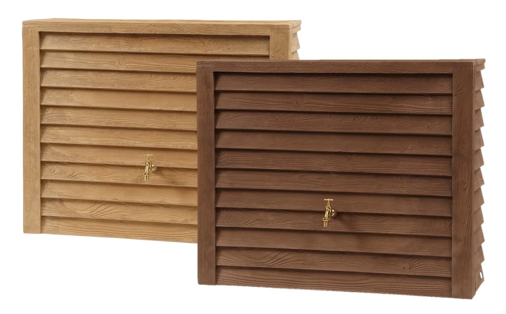 Regentonne / Regenspeicher "Woody Wandtank" - 350 L, lightwood