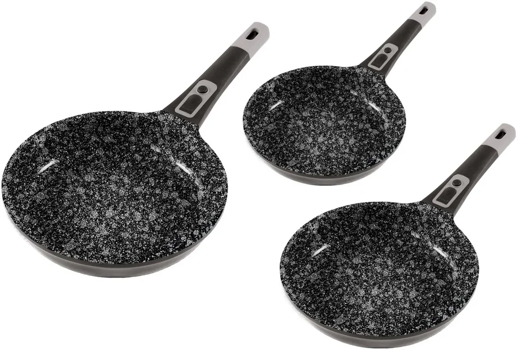 Aluguss-Bratpfanne MOONSCAPE Ø 24 und 28 cm mit Klick-Griff