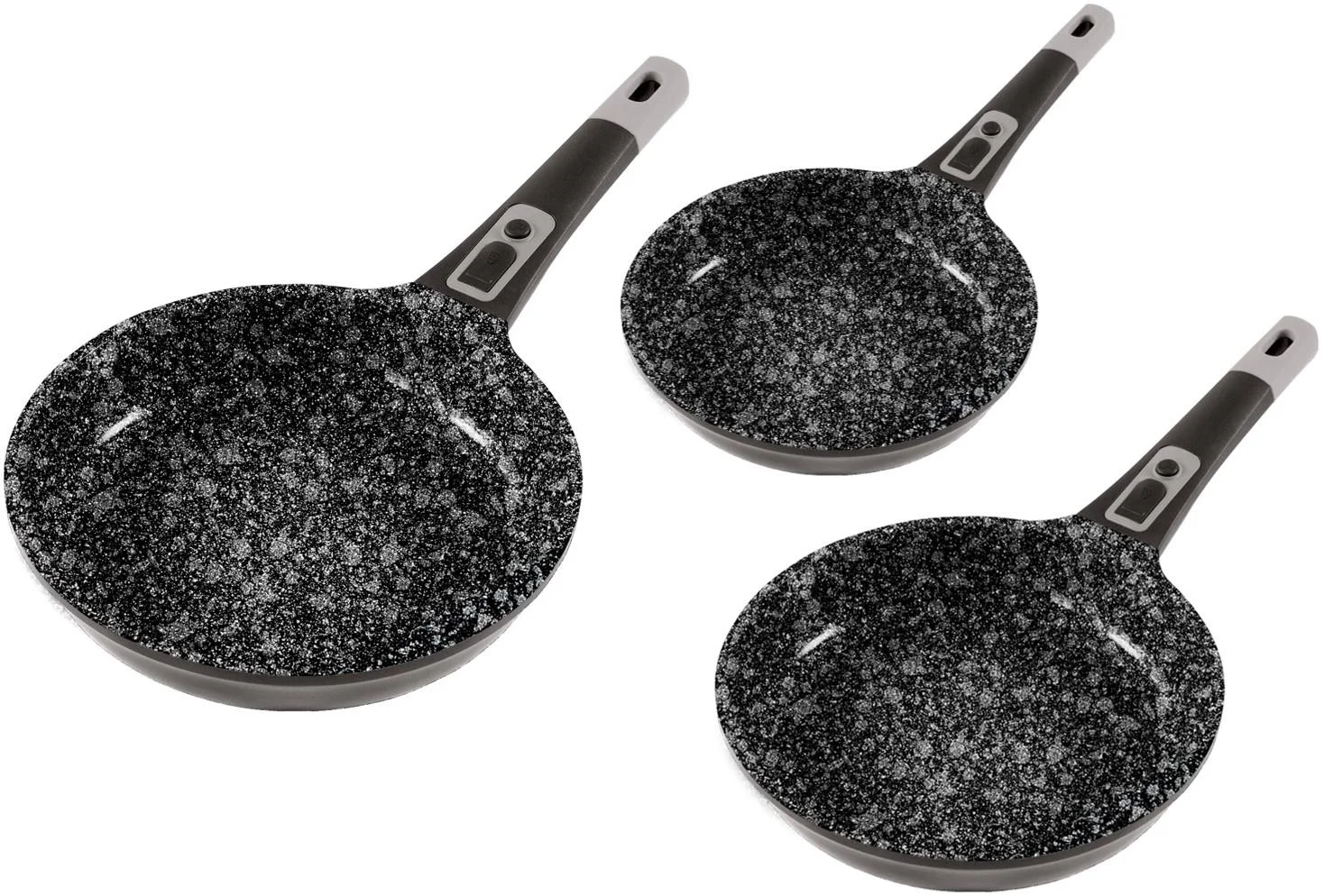 Aluguss-Bratpfanne MOONSCAPE Ø 24 und 28 cm mit Klick-Griff