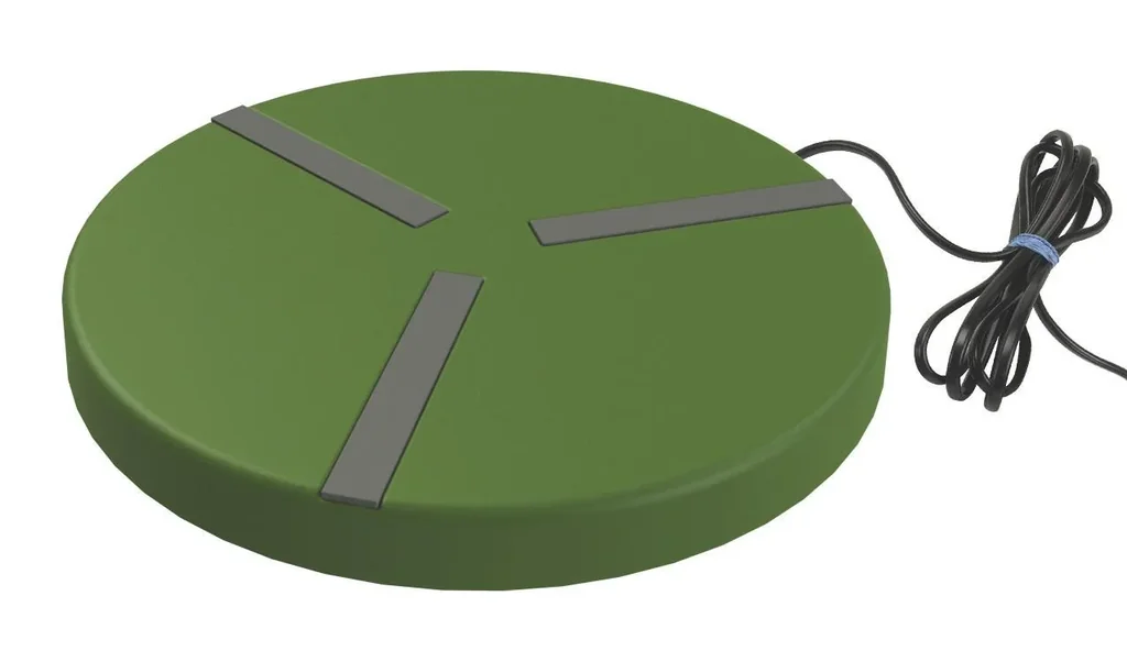 Heizplatte für Geflügeltränken, Ø 250 mm, 24 Volt, 15 Watt, mit Netzteil