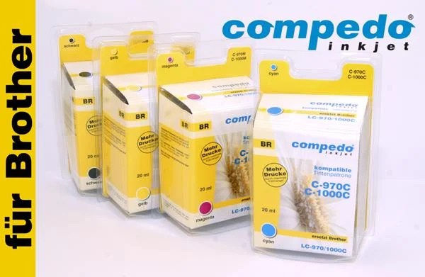 Druckerpatrone für Brother LC970/LC1000 Multipack 3er Pack (Cyan, Magenta, Gelb)